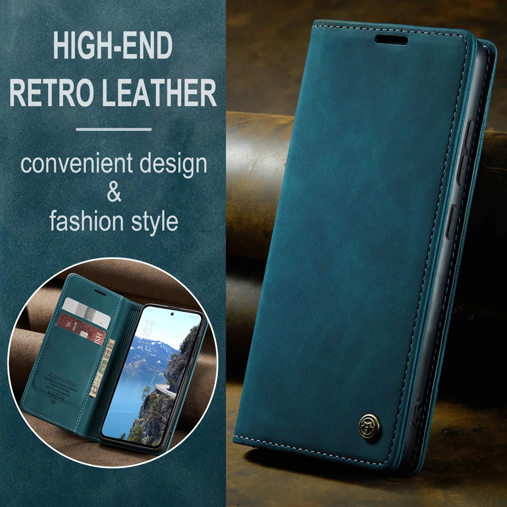 For Oppo Reno13 5G (Global) Wallet Case CASEME 013 Series PU Leather Phone Cover Stand - Brown-Cellmalls