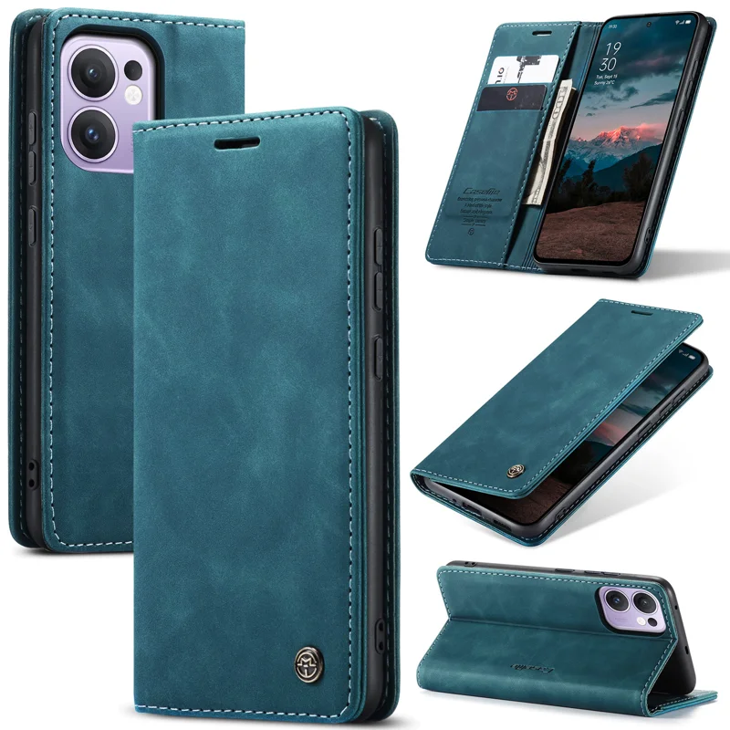 For Oppo Reno13 F 4G / Oppo Reno13 F 5G Wallet Case CASEME 013 Series PU Leather Phone Cover Stand - Brown-Cellmalls