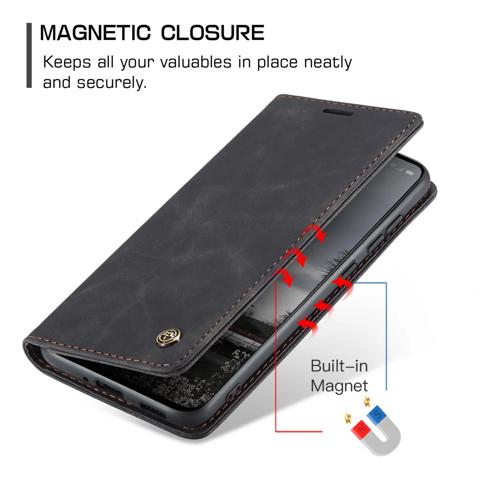 For Oppo Reno13 5G (Global) Wallet Case CASEME 013 Series PU Leather Phone Cover Stand - Brown-Cellmalls