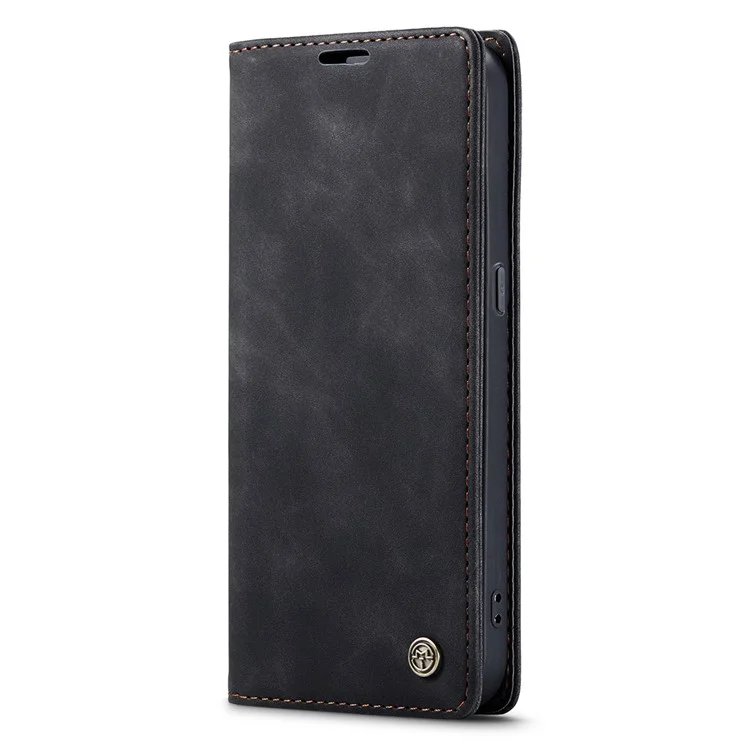 CASEME 013 Series for Oppo Reno8 5G (Global Version) PU Leather Drop-proof Wallet Case Magnetic Auto-absorbed Phone Stand Case - Black-Cellmalls