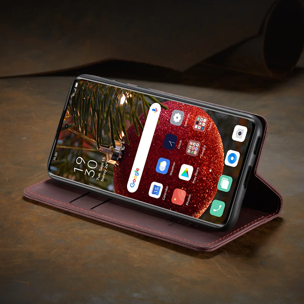 For Oppo A1 Pro 5G / Oppo Reno8 T 5G Case CASEME 013 Series Card Holder Stand Leather Phone Cover - Coffee-Cellmalls