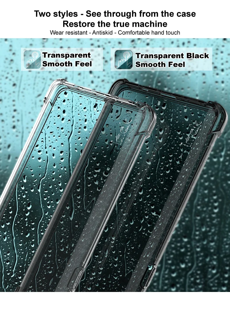 IMAK For Oppo Reno10 Pro 5G (Global) / Reno10 5G (Global) Clear Mobile Phone Case TPU Cover Four Corner Airbag Cushion Smartphone Shell - Transparent-Cellmalls