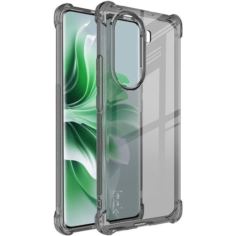 IMAK Case for Oppo Reno11 5G (Global) Shell TPU Airbag Protection Phone Cover - Transparent Black-Cellmalls