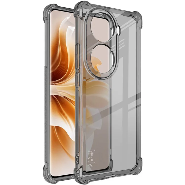 IMAK For Oppo Reno11 (China) 5G / Reno11 Pro 5G Case HD Clear TPU Protective Back Cover - Transparent Black-Cellmalls