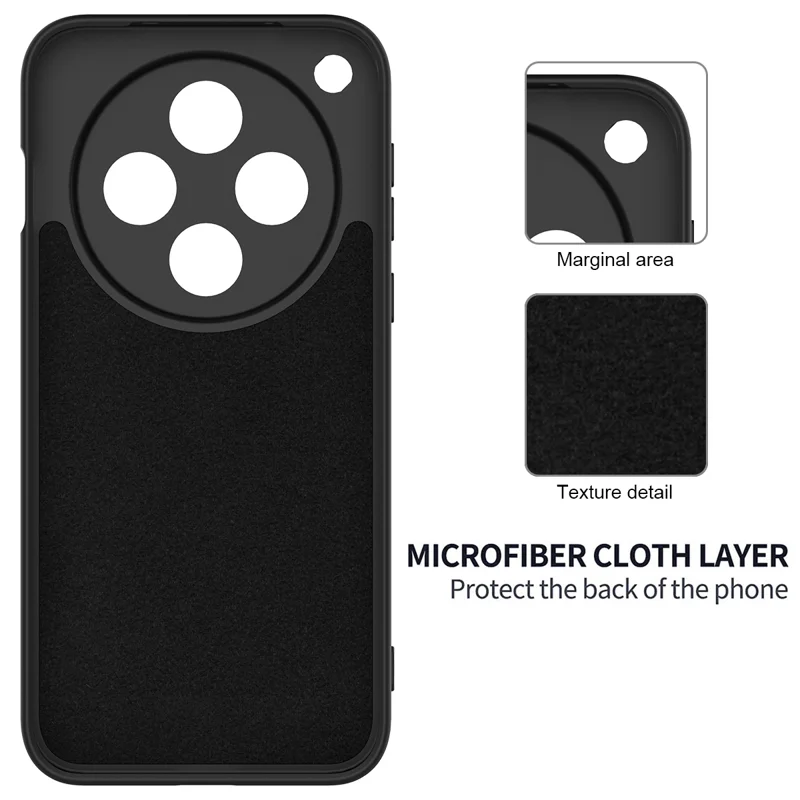 For Oppo Find X8 Pro 5G Case Liquid Silicone Phone Back Cover with Hand Strap - Black-Cellmalls