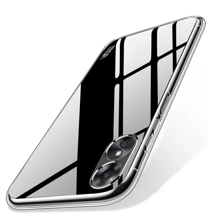 MOFI For Oppo A17 4G Transparent Flexible TPU Case Anti-scratch Protective Cell Phone Cover-Cellmalls