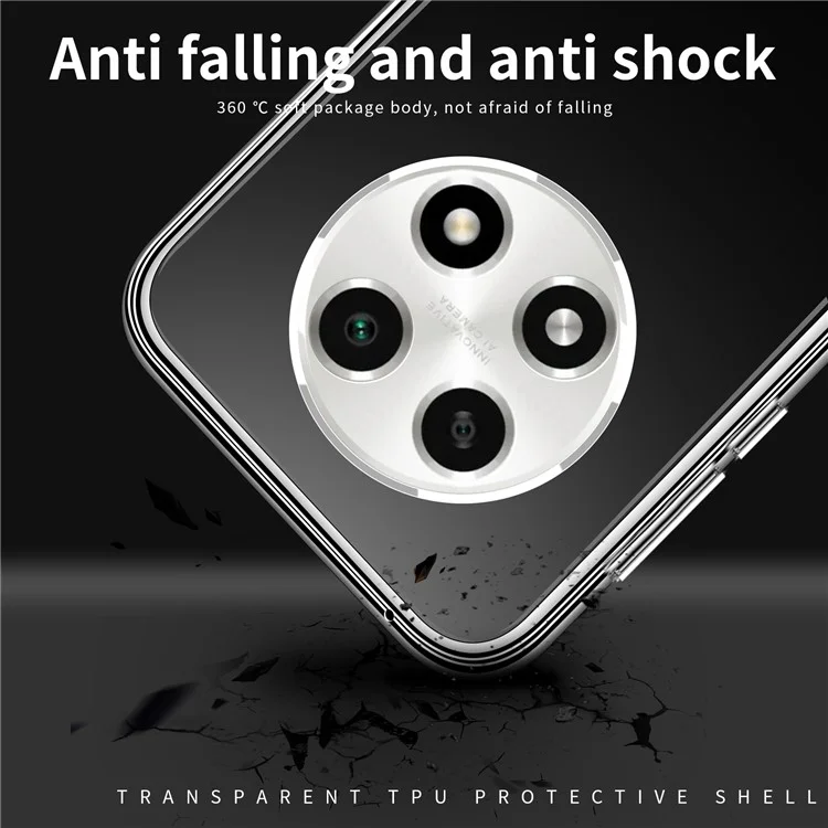 MOFI For Oppo A2 Pro 5G Case TPU Phone Protector HD Clear Cell Phone Cover Shell-Cellmalls