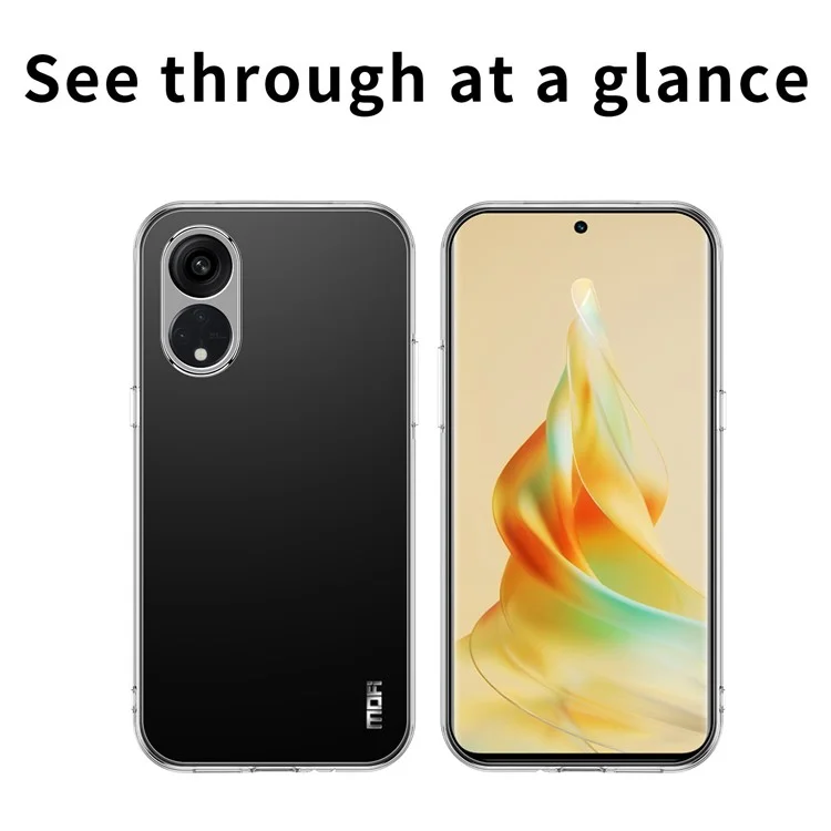 MOFI For Oppo A38 4G TPU Phone Case Transparent Dustproof Shell Cell Phone Cover-Cellmalls