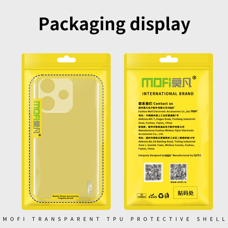 For Oppo A5 Pro 4G (Global) / 5G (Global) / A5 Energy 5G (China) Clear Phone Case MOFI Ultra-Thin TPU Phone Back Cover - Transparent-Cellmalls