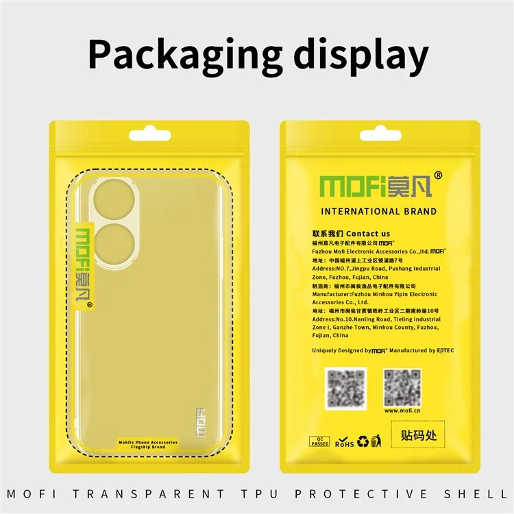 MOFI Anti-yellowing Phone Case for Oppo A1 Pro 5G / Reno8 T 5G, Drop-proof Transparent Anti-shock Soft TPU Mobile Phone Cover-Cellmalls