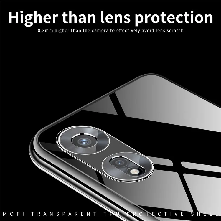 MOFI Shockproof Phone Case for Oppo A97 5G, Soft TPU High Transparency Cellphone Protective Cover-Cellmalls