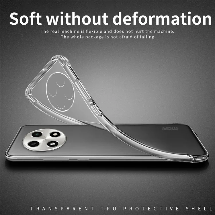 MOFI For Oppo A2 Pro 5G Case TPU Phone Protector HD Clear Cell Phone Cover Shell-Cellmalls