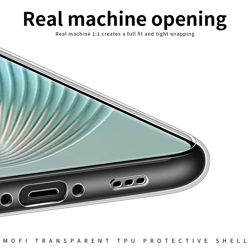 MOFI For Oppo Find X6 Pro Transparent Phone Case Shockproof Anti-drop TPU Phone Cover-Cellmalls