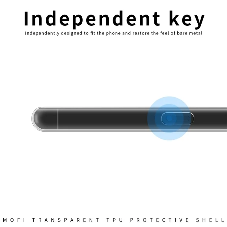 MOFI Shockproof Phone Case for Oppo A97 5G, Soft TPU High Transparency Cellphone Protective Cover-Cellmalls