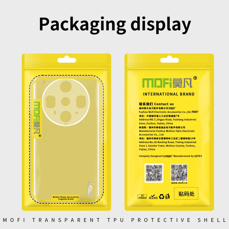 For Oppo Find X8 Ultra 5G Clear Phone Case MOFI Ultra-Thin TPU Phone Back Cover - Transparent-Cellmalls