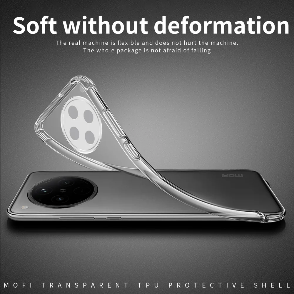 For Oppo Find X8 5G Clear Phone Case MOFI Ultra-Thin TPU Phone Back Cover - Transparent-Cellmalls
