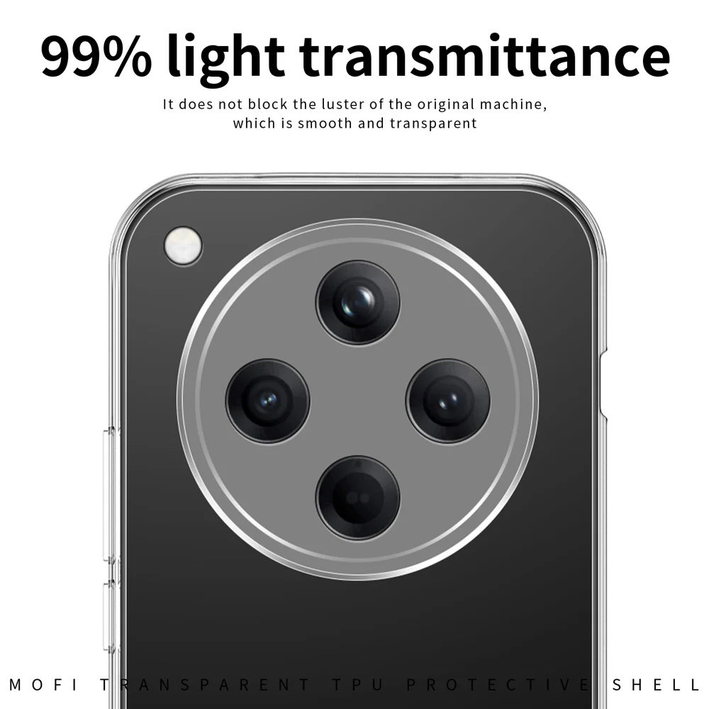 For Oppo Find X8 5G Clear Phone Case MOFI Ultra-Thin TPU Phone Back Cover - Transparent-Cellmalls