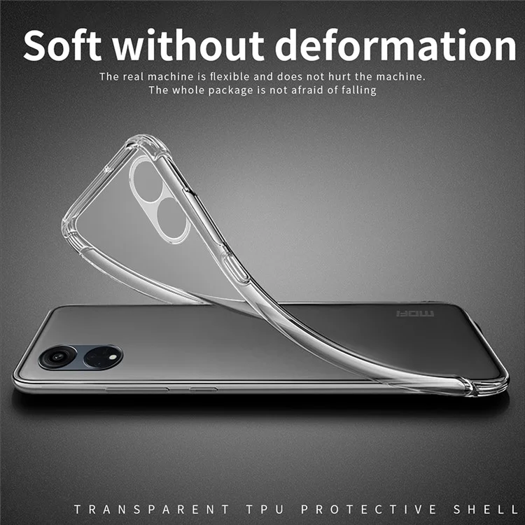 MOFI For Oppo A58 4G Super Clear Cell Phone Case Soft TPU Mobile Phone Cover Shell-Cellmalls