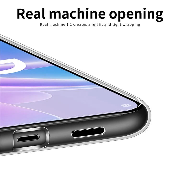 MOFI Series for Oppo A58 5G Transparent Phone Case Drop-proof Soft TPU Protective Back Cover-Cellmalls