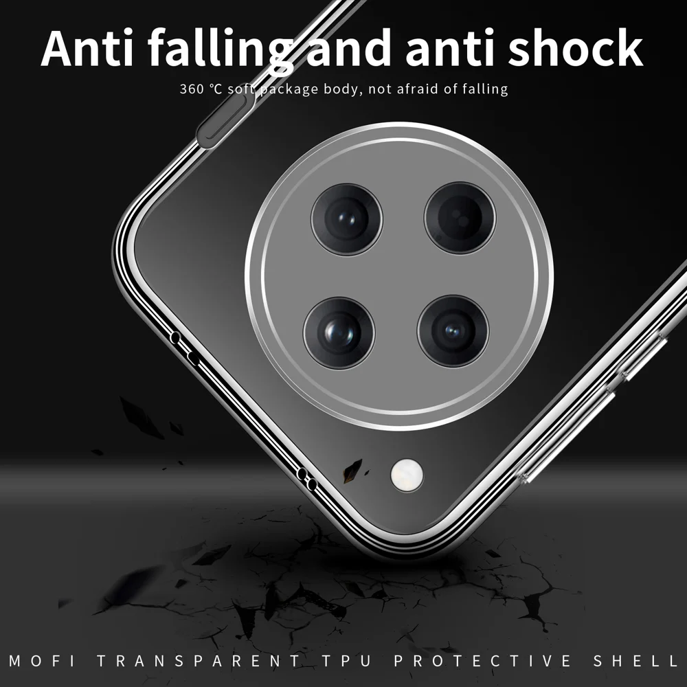 For Oppo Find X8s+ 5G Clear Phone Case MOFI Ultra-Thin TPU Phone Back Cover - Transparent-Cellmalls