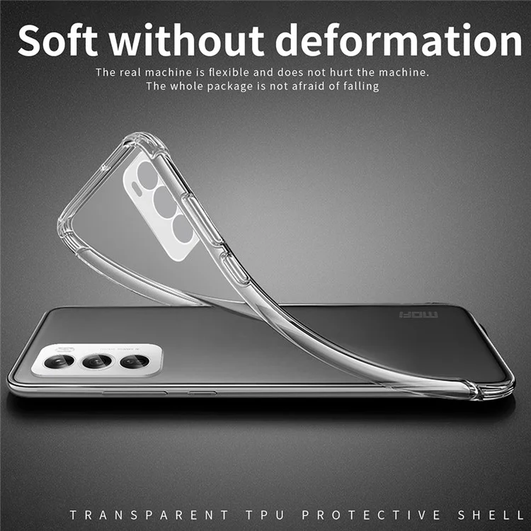 MOFI For Oppo Reno12 Pro 5G (Global) Case Transparent Slim TPU Phone Cover-Cellmalls