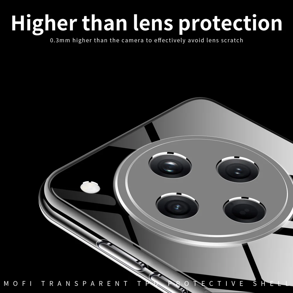 For Oppo Find X8s+ 5G Clear Phone Case MOFI Ultra-Thin TPU Phone Back Cover - Transparent-Cellmalls