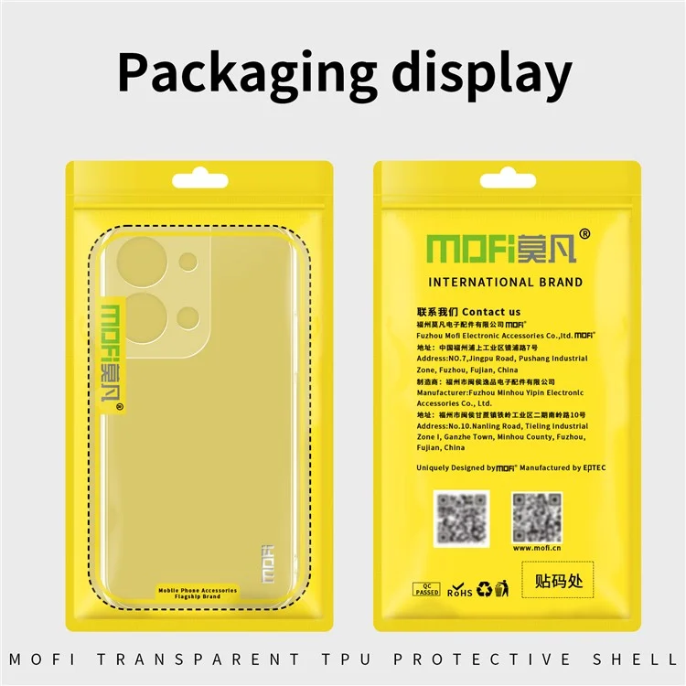 MOFI Back Shell for Oppo Reno9 Pro+ 5G, Shock-absorbing TPU Phone Case High Transparency Protective Cover-Cellmalls