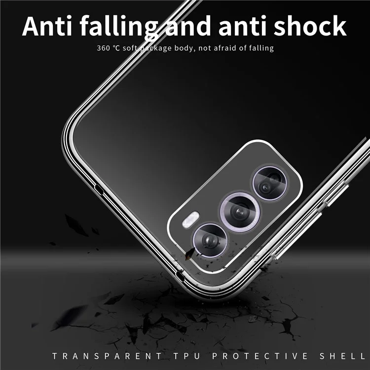 MOFI For Oppo Reno12 Pro 5G (Global) Case Transparent Slim TPU Phone Cover-Cellmalls