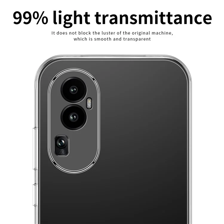 MOFI For Oppo Reno10 Pro+ 5G Phone TPU Case Anti-scratch Transparent Cell Phone Cover-Cellmalls