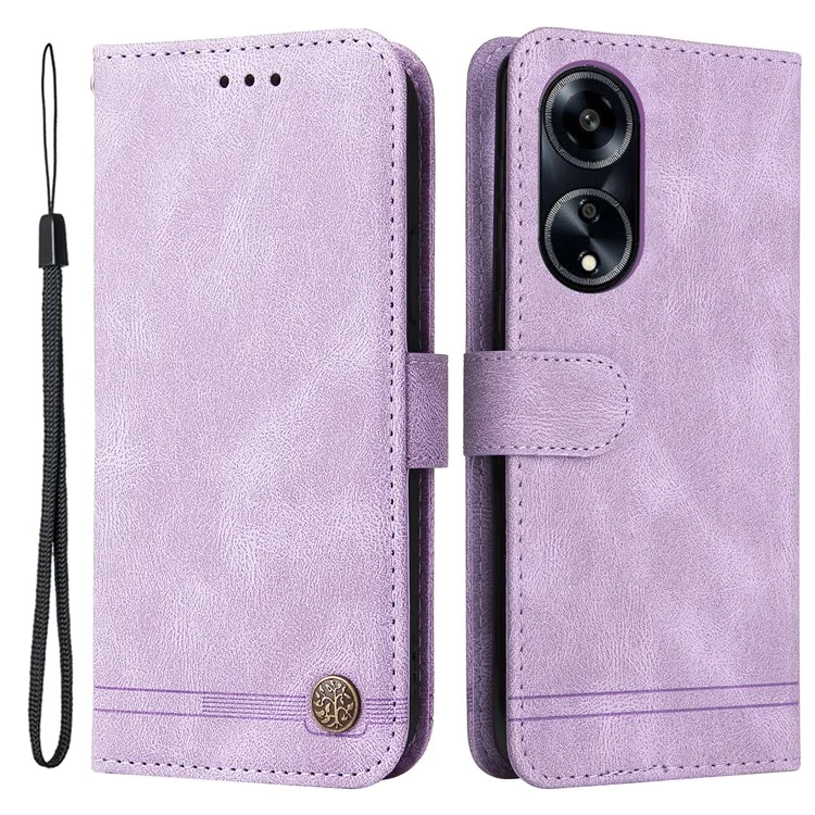 For Oppo A1 5G / A98 5G / F23 5G Leather Wallet Cases Skin Touch Phone Cover Stand with Strap - Black-Cellmalls