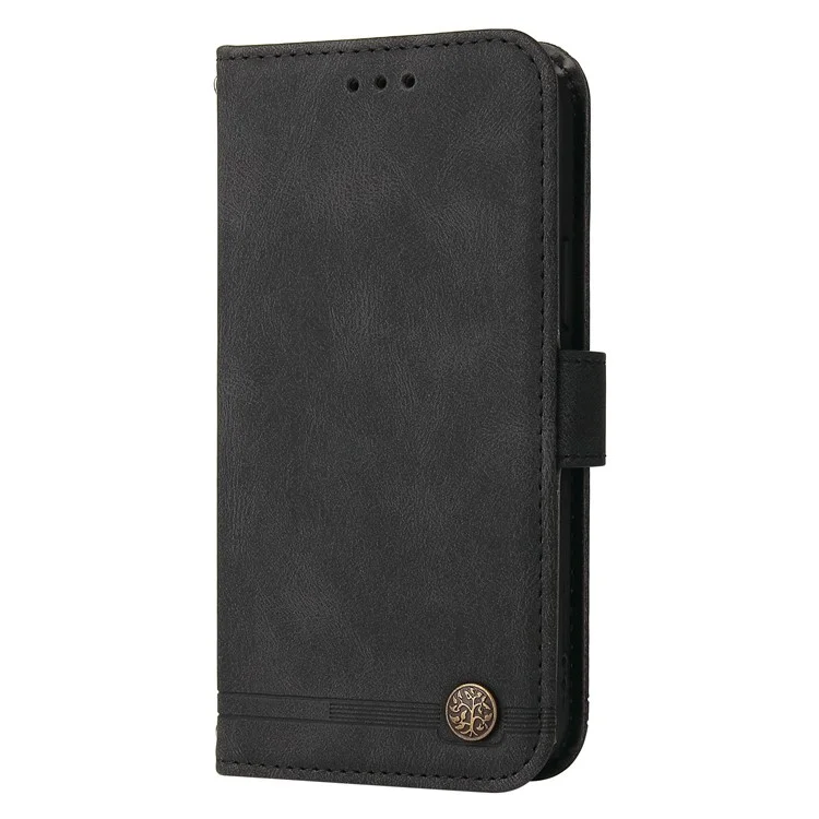 For Oppo A1 5G / A98 5G / F23 5G Leather Wallet Cases Skin Touch Phone Cover Stand with Strap - Black-Cellmalls