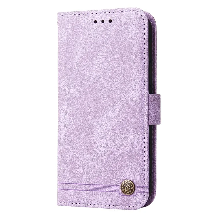 For Oppo A3x 4G / A3x 5G (India) Leather Wallet Cases Skin Touch Phone Cover Stand with Strap - Purple-Cellmalls