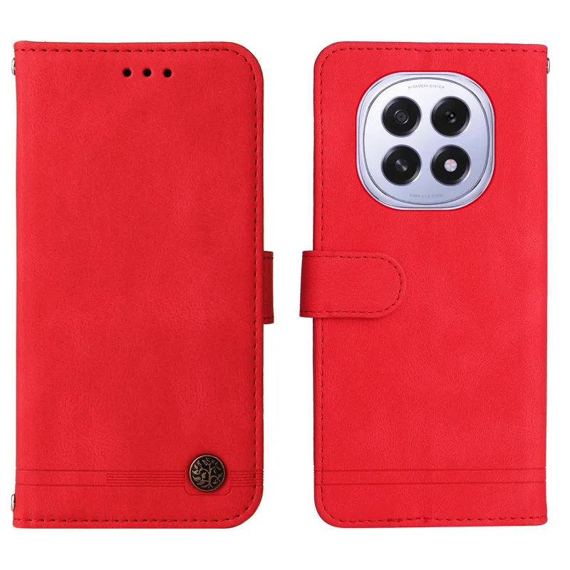 For Oppo A5 5G / Oppo F29 5G Leather Wallet Cases Skin Touch Phone Cover Stand with Strap - Purple-Cellmalls