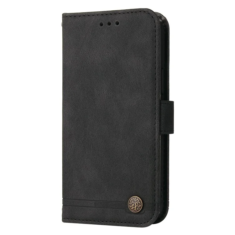 For Oppo Find X5 Leather Wallet Cases Skin Touch Phone Cover Stand with Strap - Black-Cellmalls