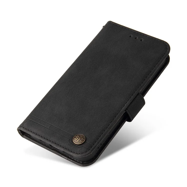 For Oppo A1 5G / A98 5G / F23 5G Leather Wallet Cases Skin Touch Phone Cover Stand with Strap - Black-Cellmalls
