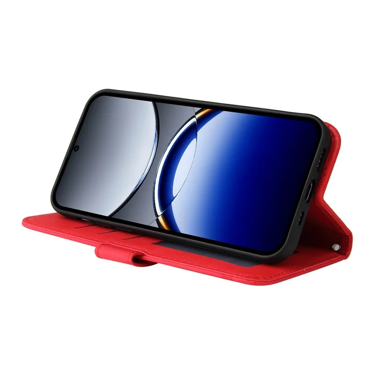 For Oppo Find X8 Pro 5G Leather Wallet Cases Skin Touch Phone Cover Stand with Strap - Red-Cellmalls