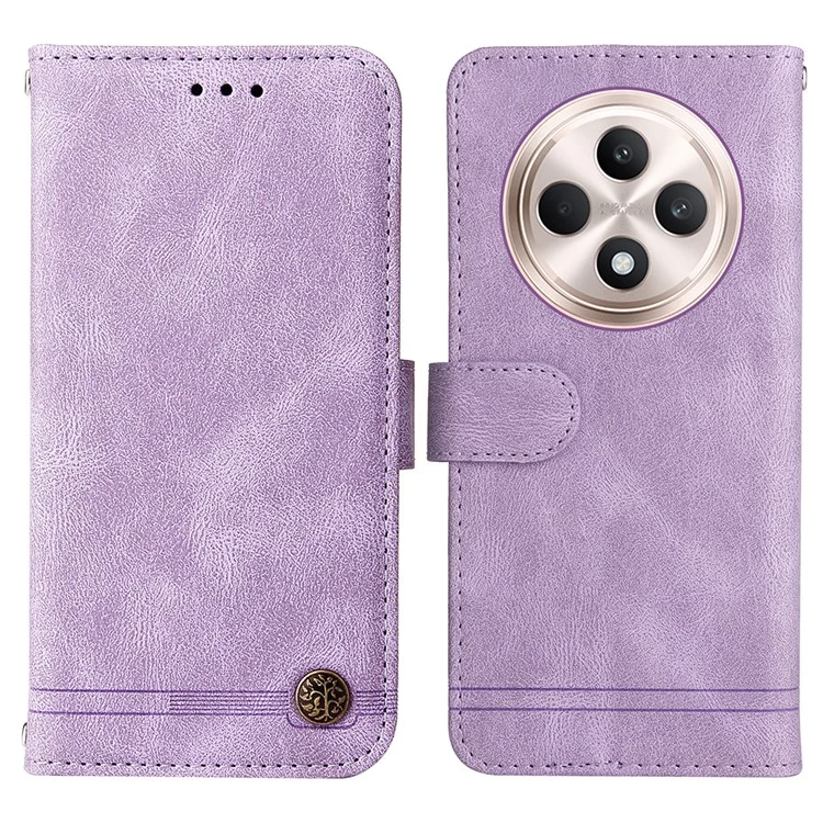 For Oppo Reno12 F 4G Leather Wallet Cases Skin Touch Phone Cover Stand with Strap - Black-Cellmalls