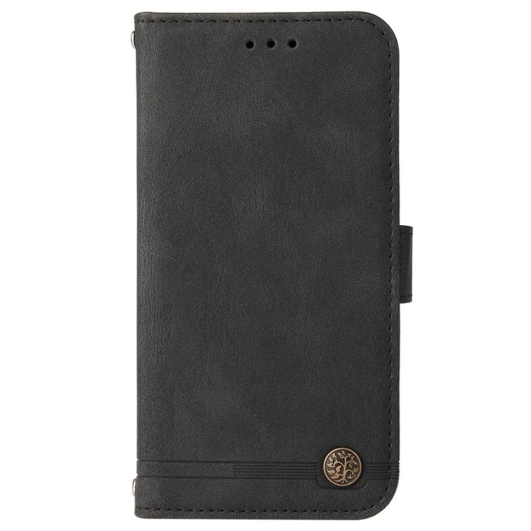 For Oppo Reno8 T 5G / A1 Pro 5G Leather Wallet Cases Skin Touch Phone Cover Stand with Strap - Black-Cellmalls
