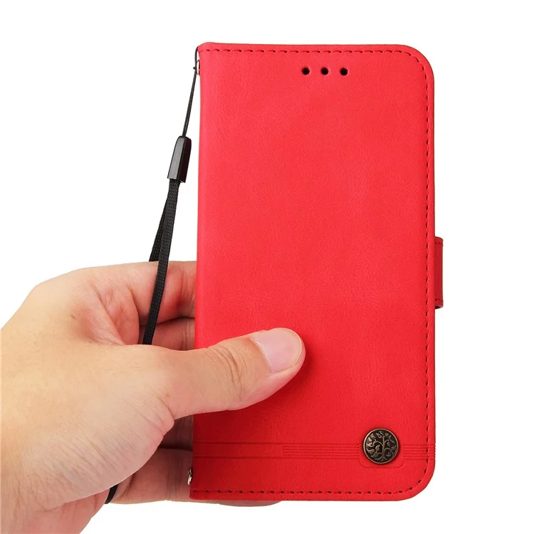 For Oppo Find X8 Pro 5G Leather Wallet Cases Skin Touch Phone Cover Stand with Strap - Red-Cellmalls