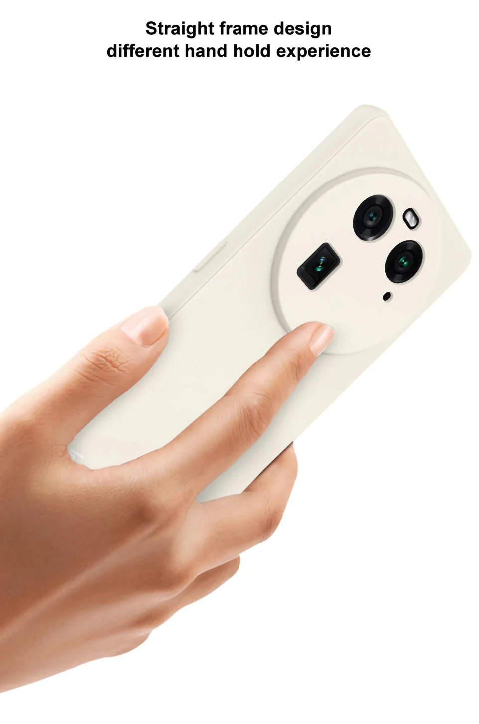 IMAK UC-4 Series Shockproof Phone Cover for Oppo Find X6 Flexible Straight Edge TPU Phone Case - White-Cellmalls