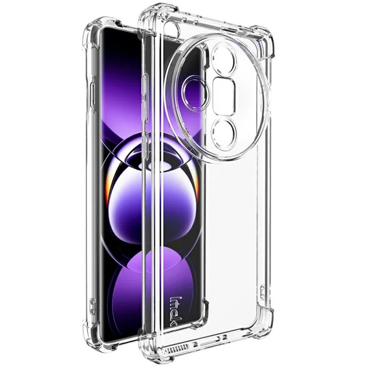 IMAK UX-4 Series for Oppo Find X7 Ultra Clear Phone Case Four Corner Shockproof TPU Back Cover-Cellmalls