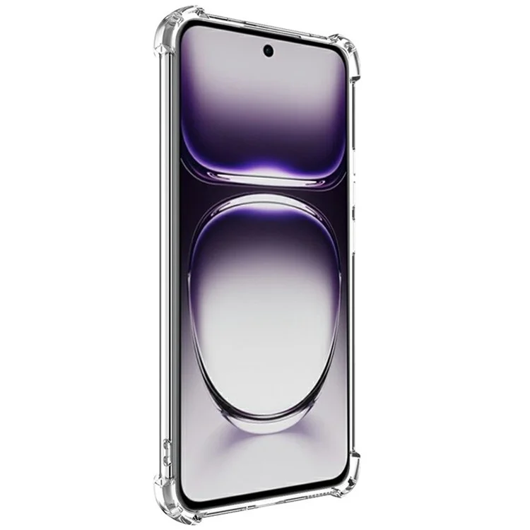 IMAK UX-4 Series for Oppo Reno12 5G (Global) Clear Phone Case Four Corner Shockproof TPU Back Cover-Cellmalls
