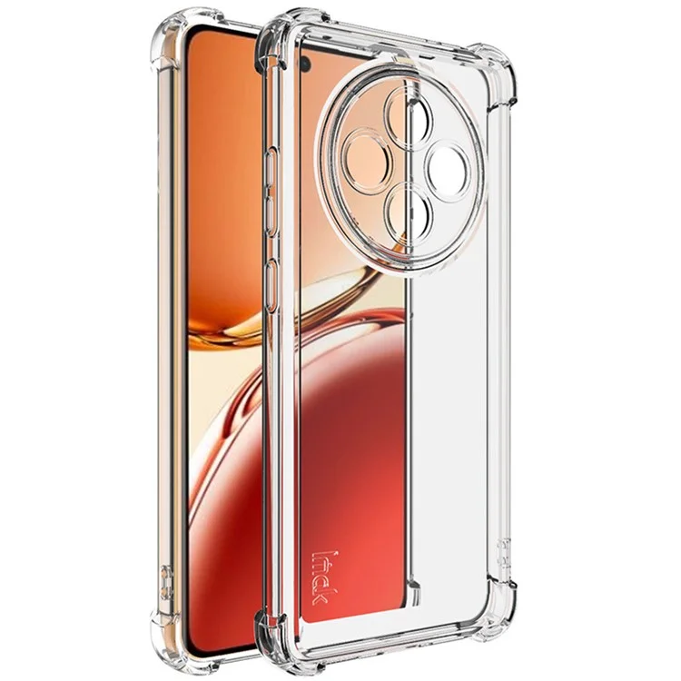 IMAK UX-4 Series For Oppo Reno12 FS 5G / Reno12 F 5G / F27 5G Case Straight Frame Four Corner Shockproof Clear TPU Cover-Cellmalls