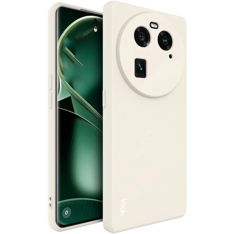 IMAK UC-4 Series Shockproof Phone Cover for Oppo Find X6 Flexible Straight Edge TPU Phone Case - White-Cellmalls