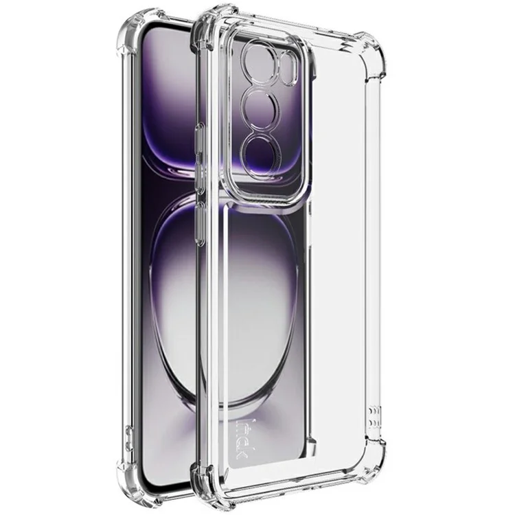 IMAK UX-4 Series for Oppo Reno12 Pro 5G (Global) Clear Phone Case Four Corner Shockproof TPU Back Cover-Cellmalls