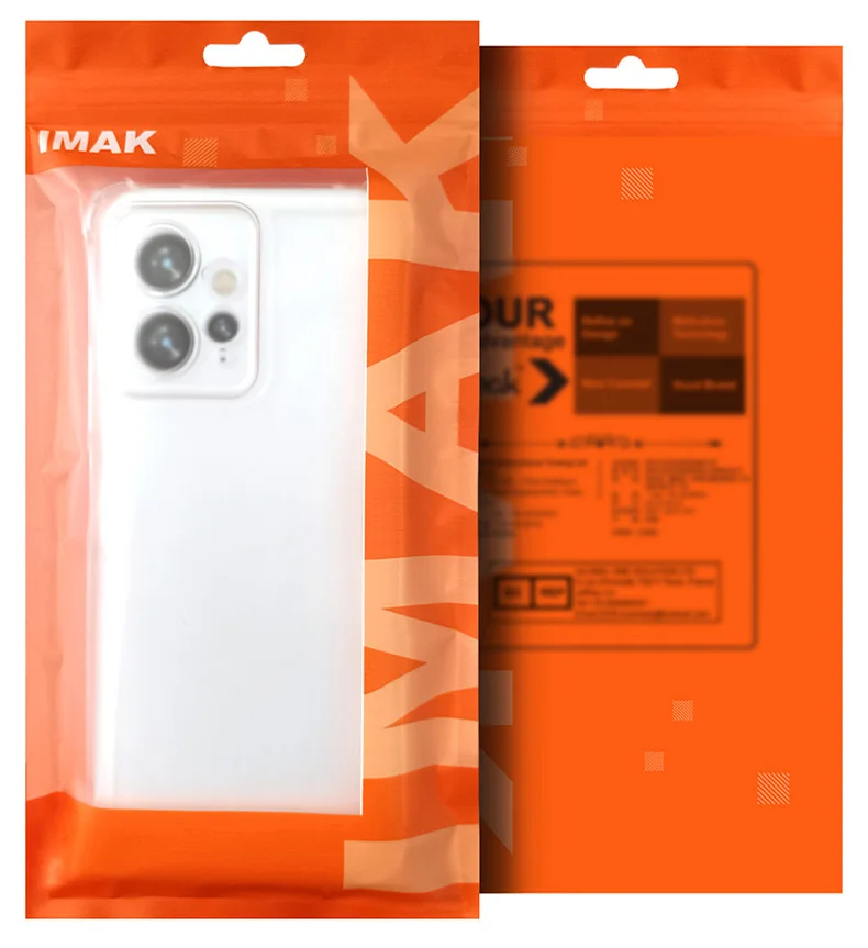 IMAK UX-4 Series For Oppo Reno13 F 4G / 5G Case Straight Frame Four Corner Shockproof Clear TPU Cover-Cellmalls