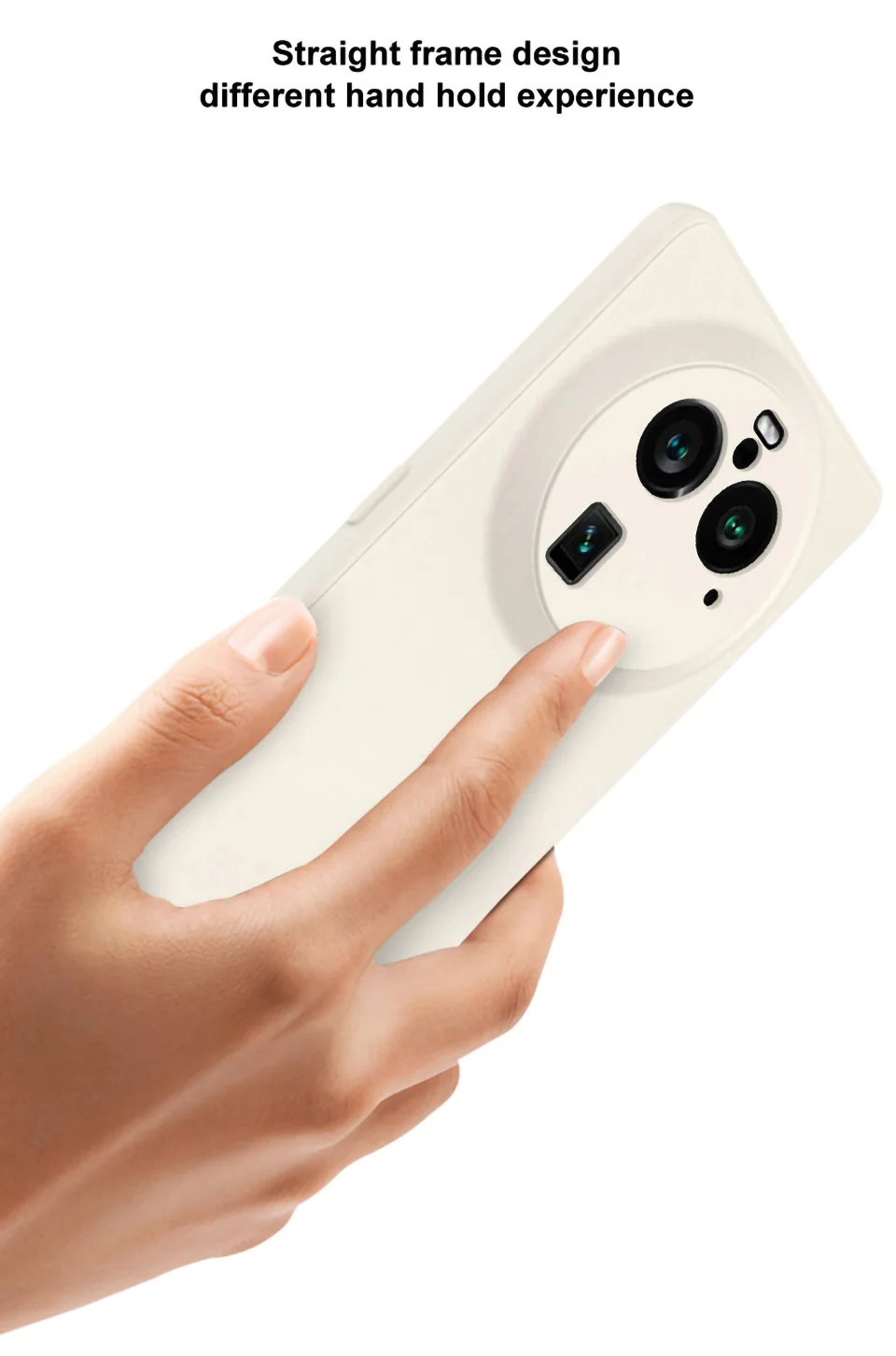 IMAK UC-4 Series for Oppo Find X6 Pro Phone Cover Anti-Scratch Straight Edge TPU Phone Case - Black-Cellmalls