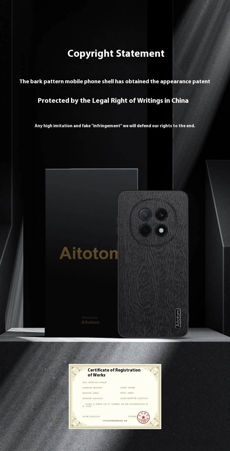 For Oppo A5 5G Case Wood Texture PU Leather Coated PC TPU Phone Cover - Black-Cellmalls