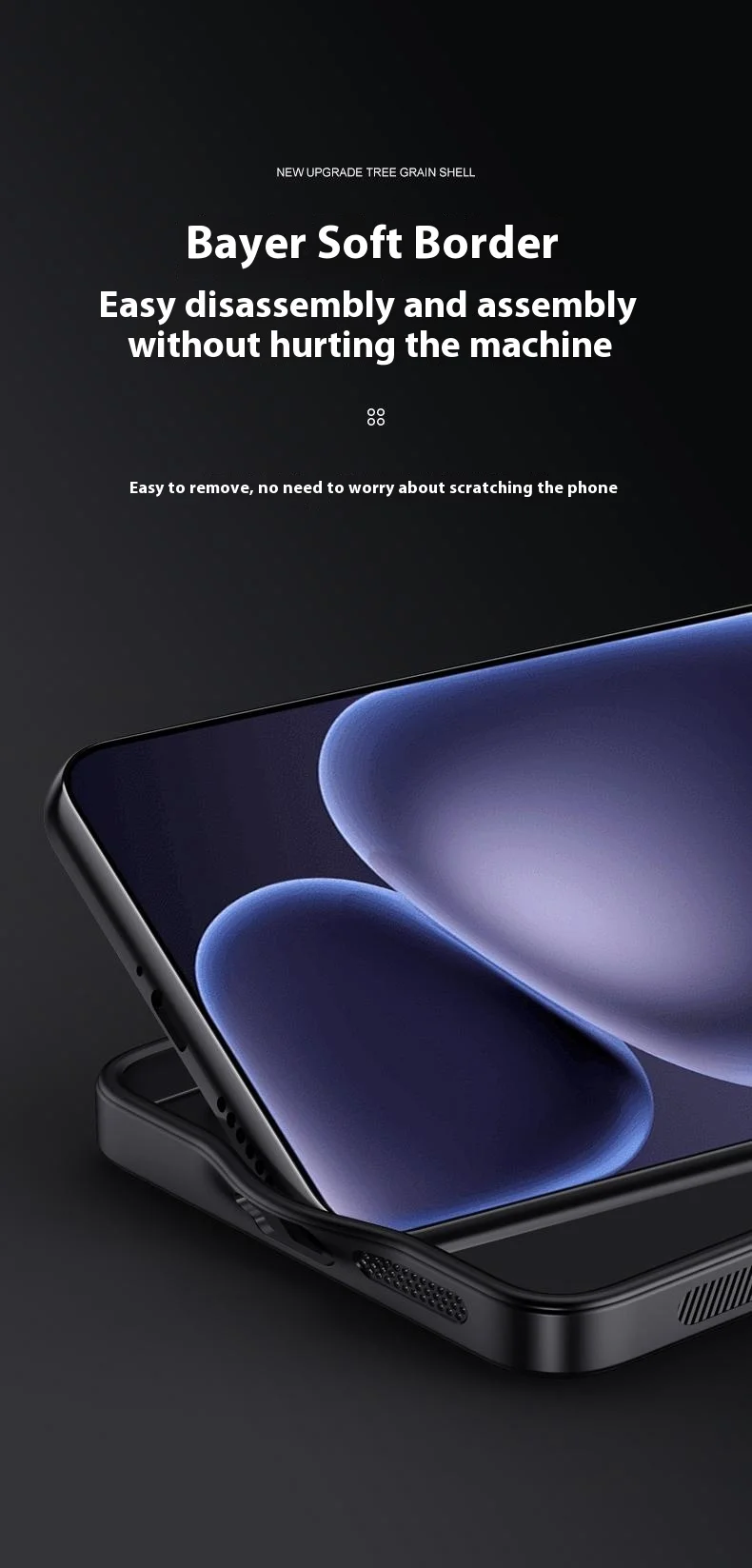 For Oppo Find X8 Ultra 5G Case Wood Texture PU Leather Coated PC TPU Phone Cover - Black-Cellmalls