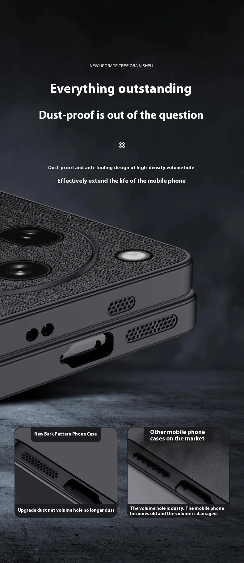 For Oppo Find X8 Ultra 5G Case Wood Texture PU Leather Coated PC TPU Phone Cover - Black-Cellmalls